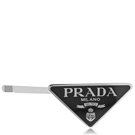 prada green headband|flannel Prada hair clips.